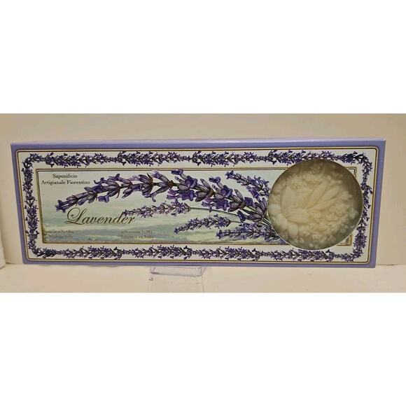 Saponificio Artigianale Fiorentino Lavender Scented Soaps Italy Sealed 3 x4.4 Oz - Picture 2 of 5